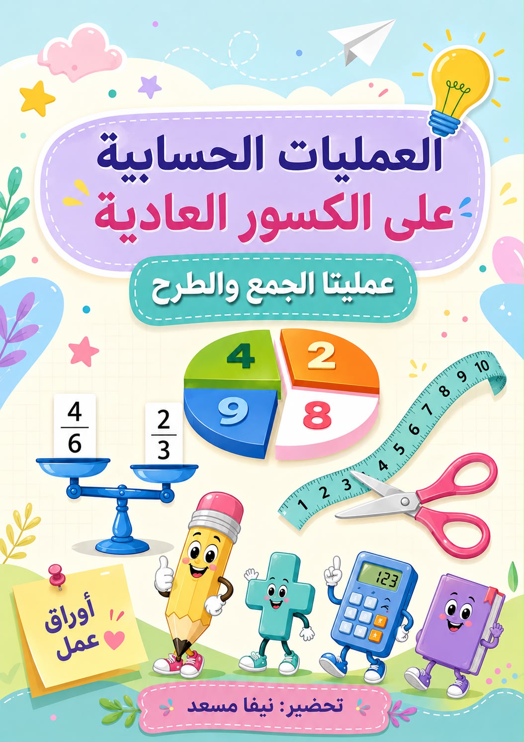 كراس ضرب وسمة كسور عادية للصّف السّادس